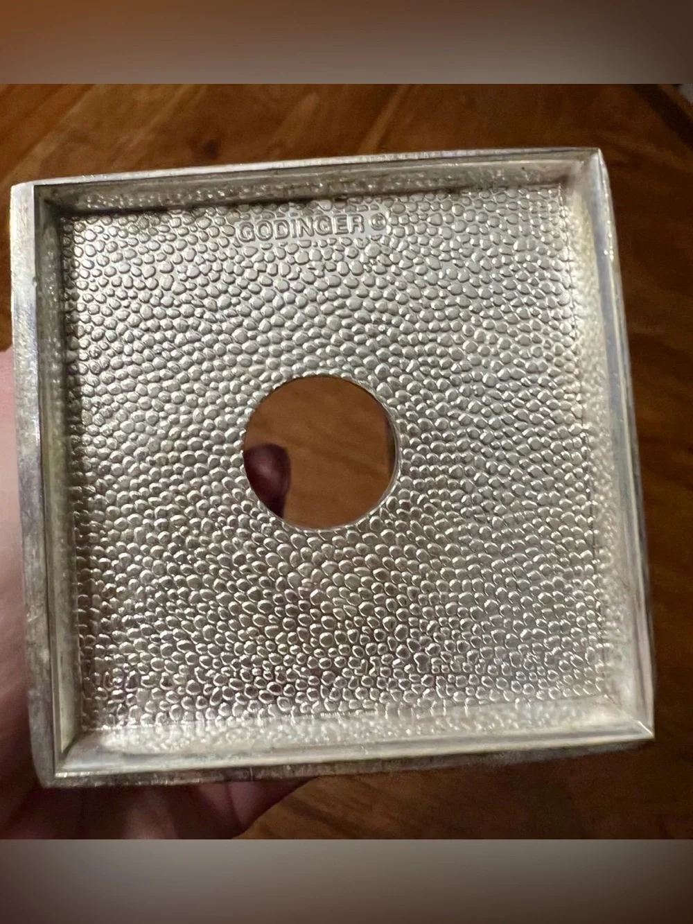 Vintage Neiman Marcus Godinger Silver Plated Condiment Holders